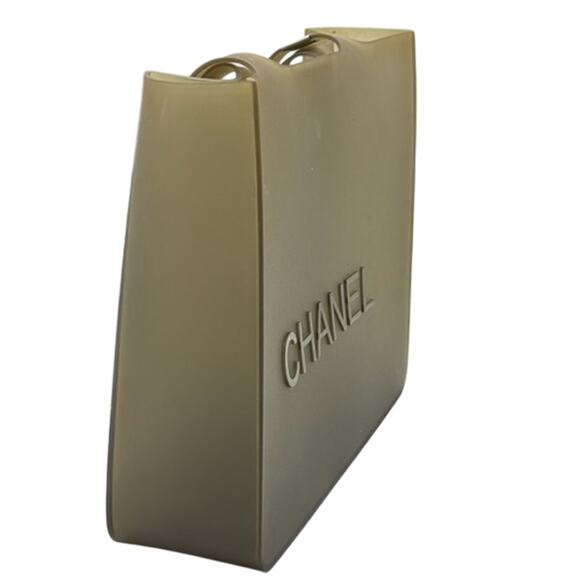 Chanel Jelly Rubbr Tote*Beige*AWESOME*EVERYDAY Chanel! - Picture 12 of 12